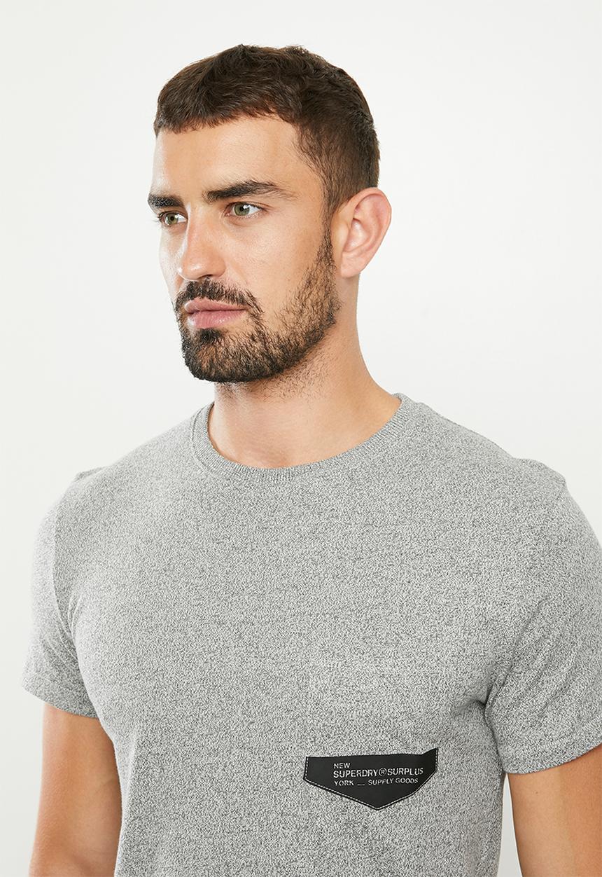 Superdry. - Surplus goods pkt tee - speckle grit