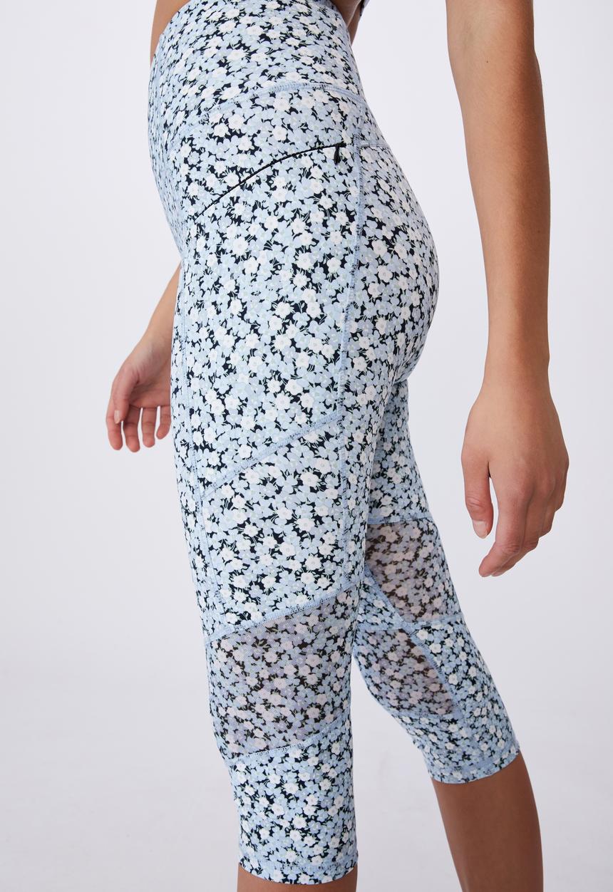Cotton On - Mesh panelled capri - blues