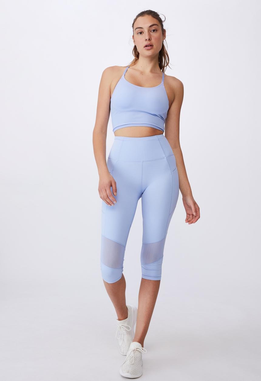 Cotton On - Mesh panelled capri - lilac