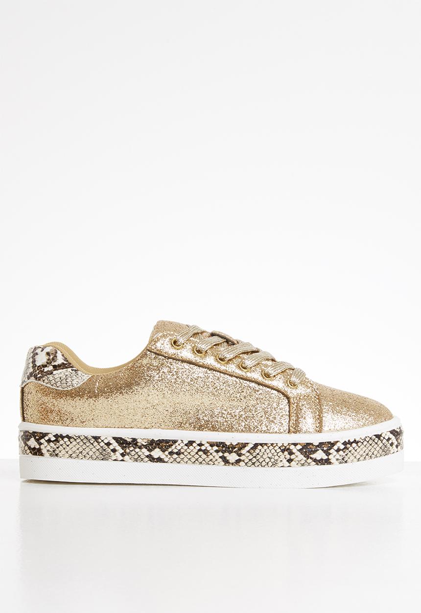 Tom Tom - Bebe glitter sneaker - gold