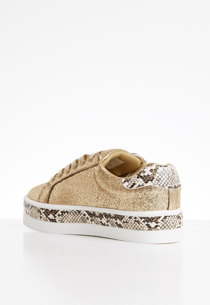 Tom Tom - Bebe glitter sneaker - gold