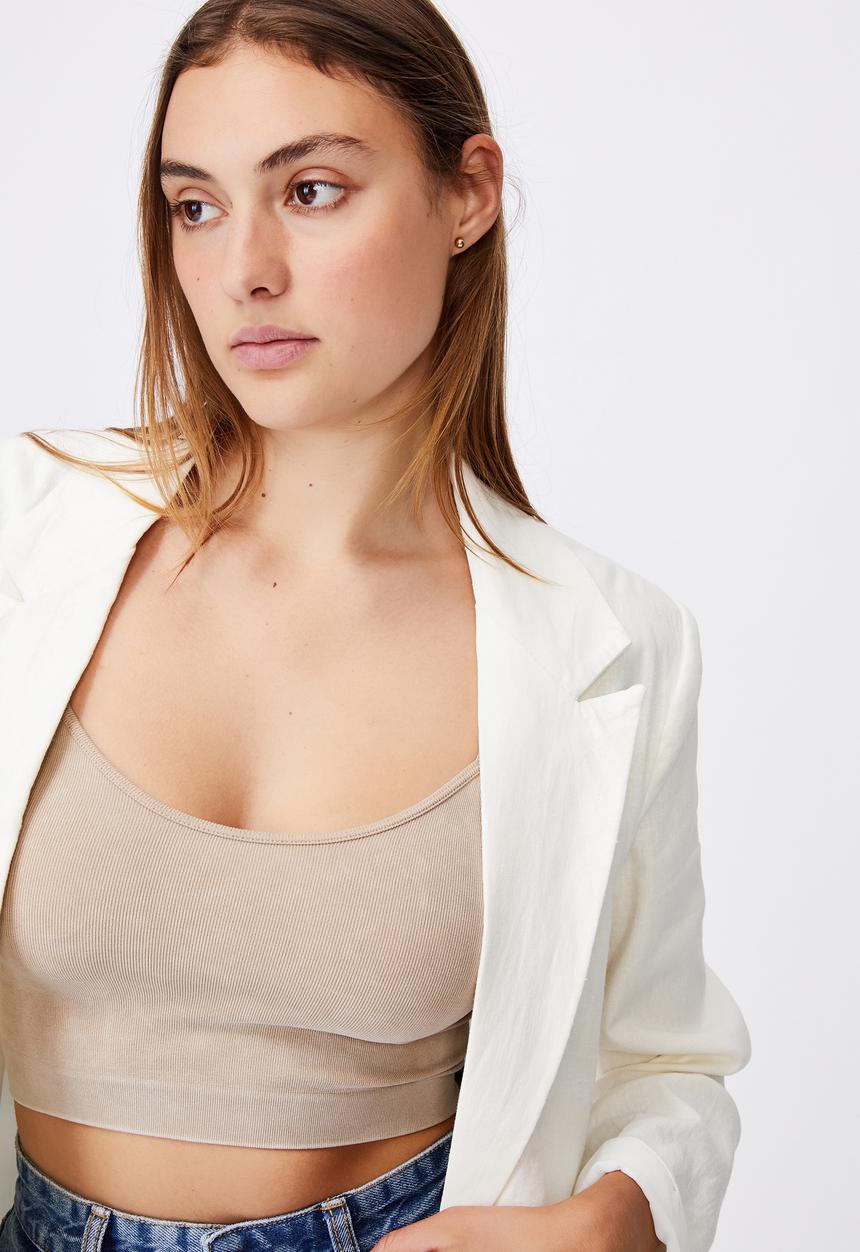 Cotton On - Ultimate linen blazer - fawn