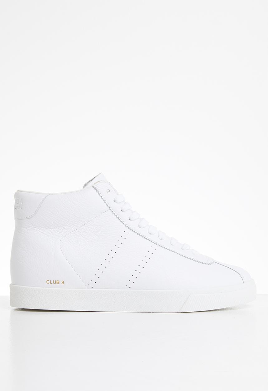 SUPERGA - 2870 club 's' velcro nappa - white