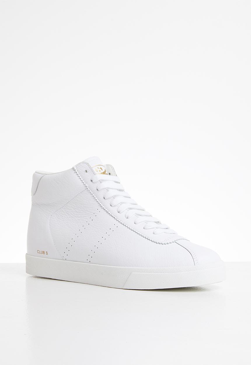 SUPERGA - 2870 club 's' velcro nappa - white