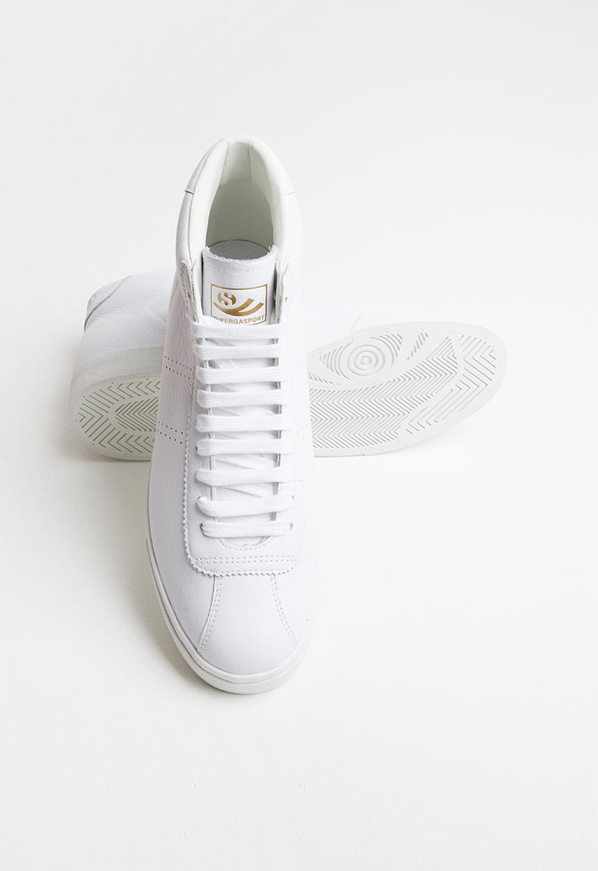 SUPERGA - 2870 club 's' velcro nappa - white