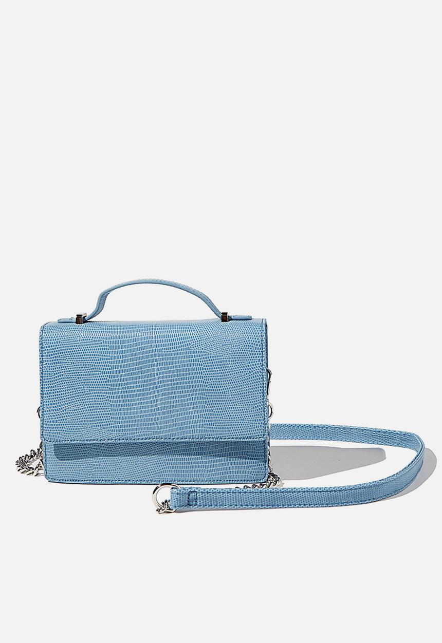 Rubi - Aria chain strap cross body bag - blue 