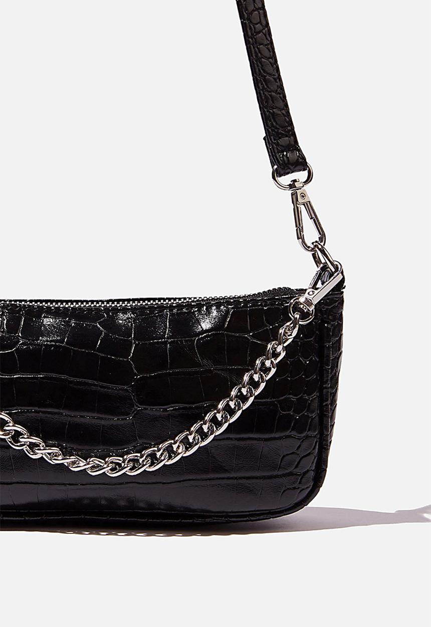 Rubi - Sophia chain cross body bag - black
