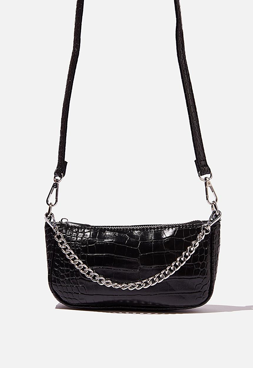 Rubi - Sophia chain cross body bag - black