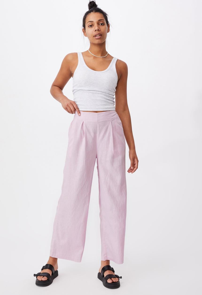Cotton On - Wide leg paradise pant - soft orchid