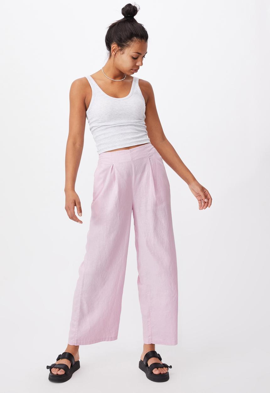 Cotton On - Wide leg paradise pant - soft orchid