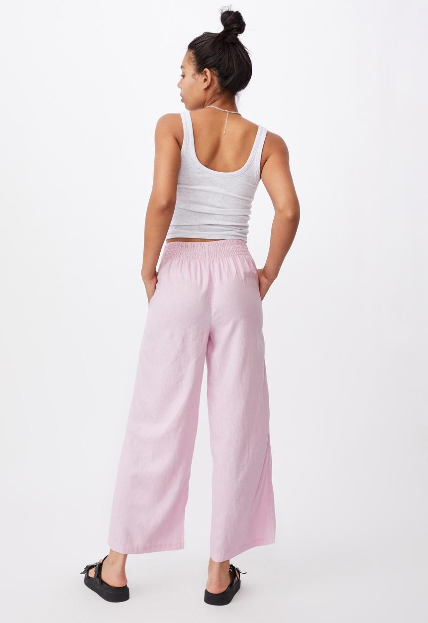 Cotton On - Wide leg paradise pant - soft orchid