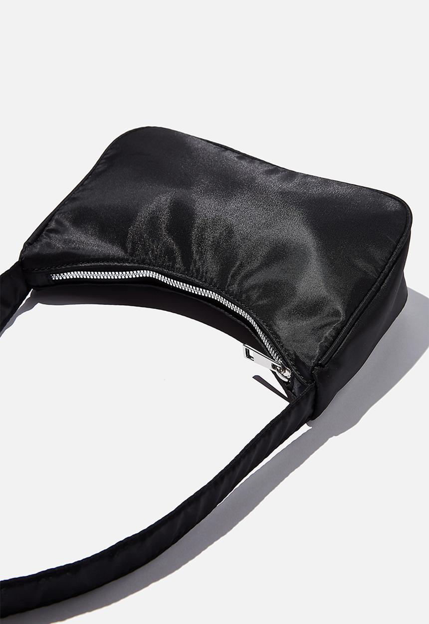 Rubi - Nylon underarm bag - black