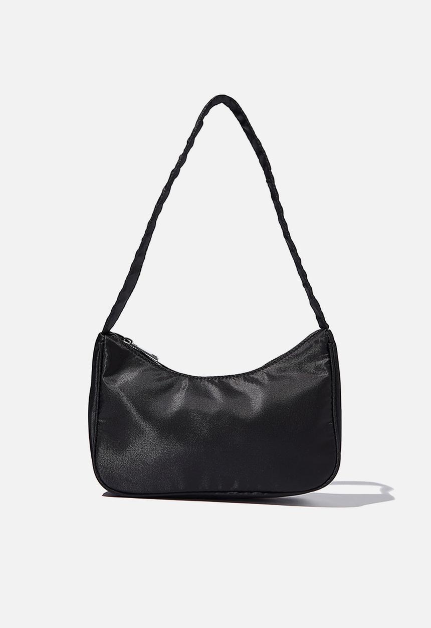 Rubi - Nylon underarm bag - black
