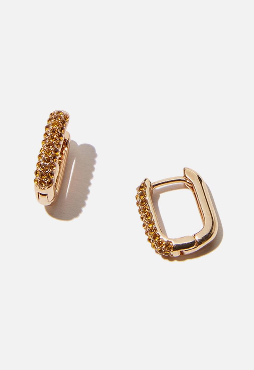 Rubi - Ear party luxe huggie hoops - gold 