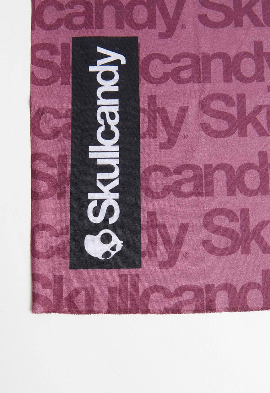 Skullcandy - All over logo print buff - burgundy