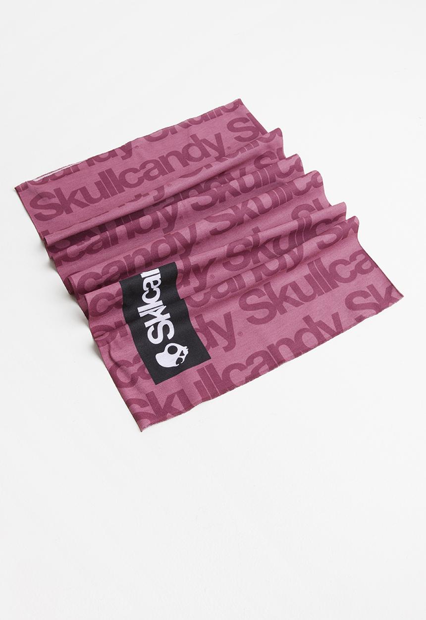 Skullcandy - All over logo print buff - burgundy