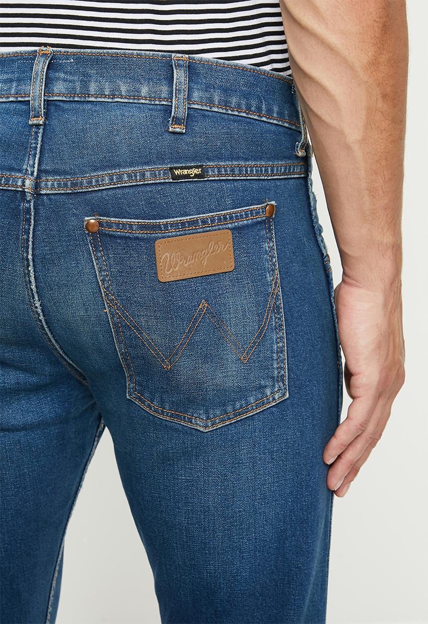 Wrangler - Denim stretch slim fit  pant - indigo