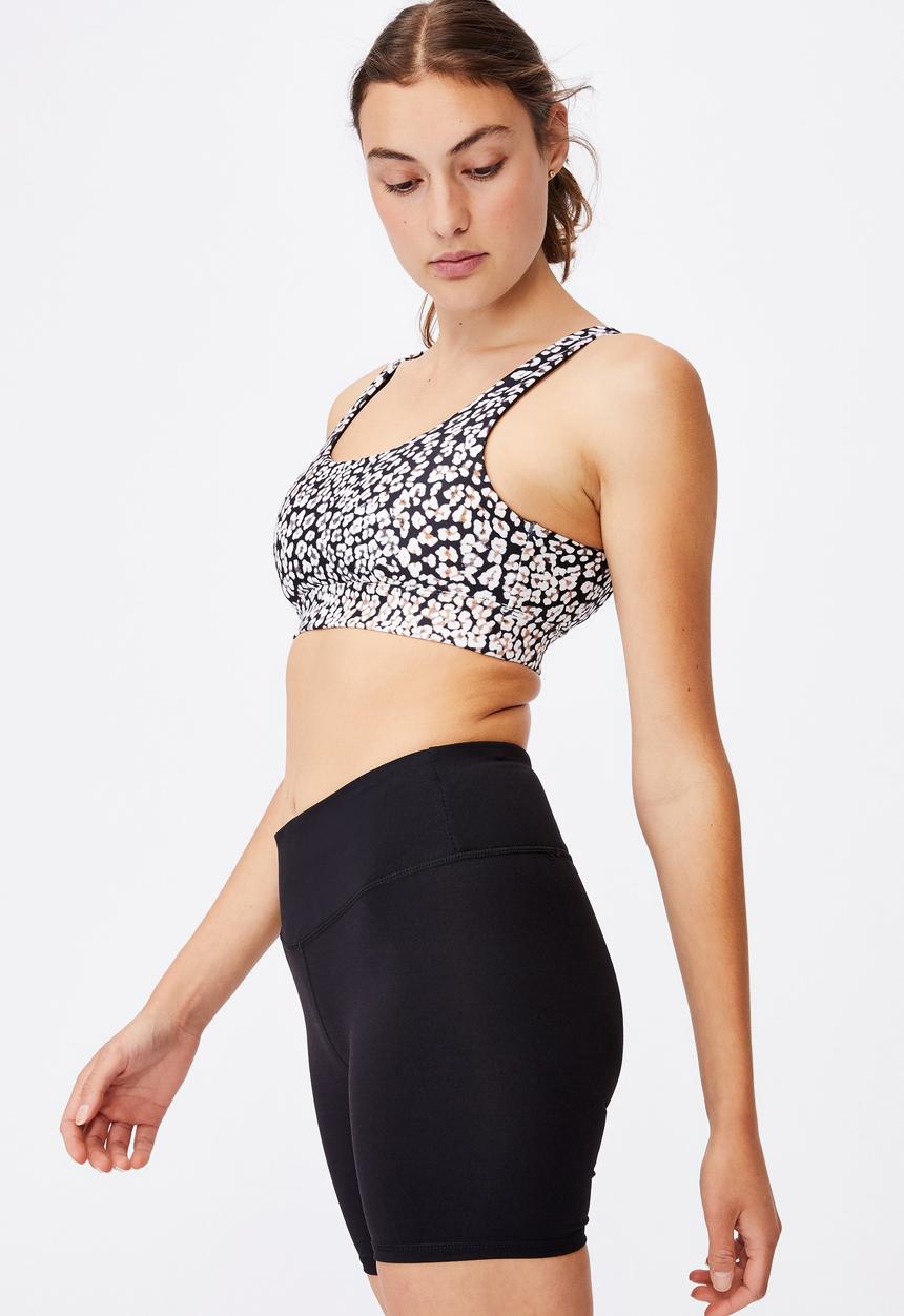 Cotton On - Cutout back crop - wild thing black