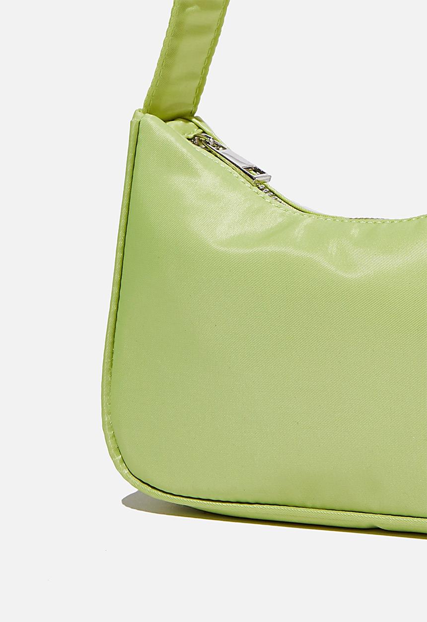 Rubi - Nylon underarm bag - fresh lime
