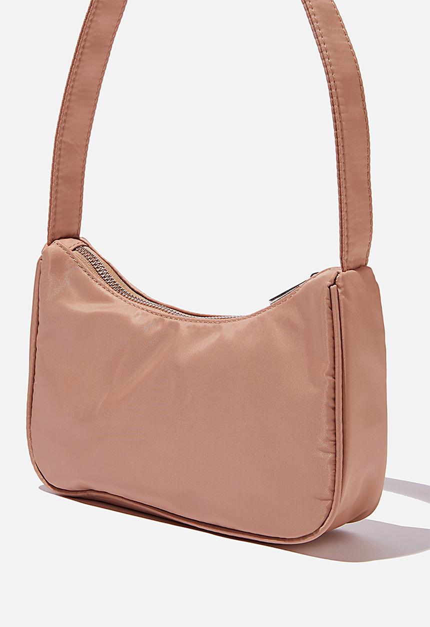 Rubi - Nylon underarm bag - latte