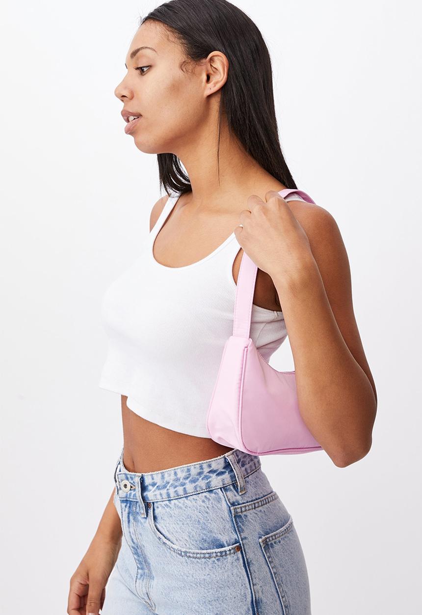 Rubi - Nylon underarm bag - wild lilac