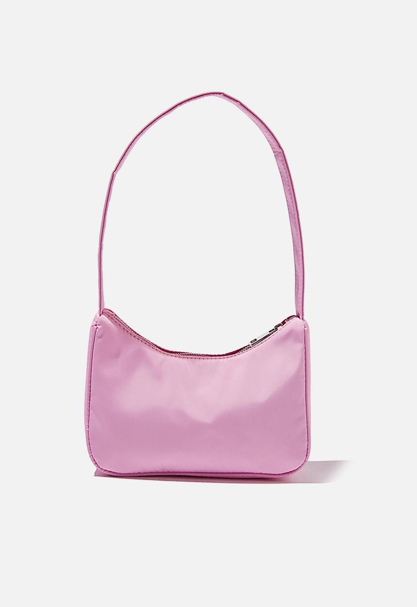 Rubi - Nylon underarm bag - wild lilac