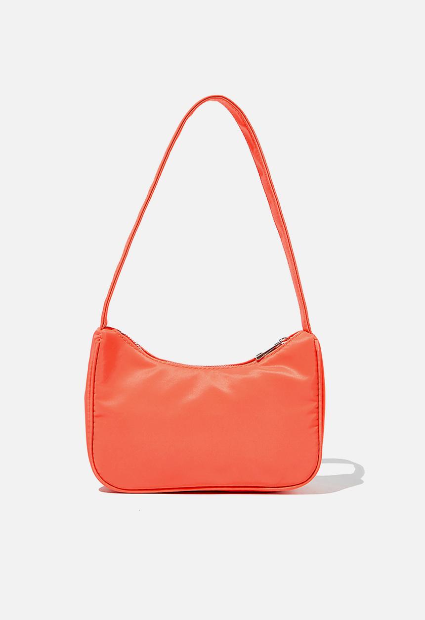 Rubi - Nylon underarm bag - pink grapefruit