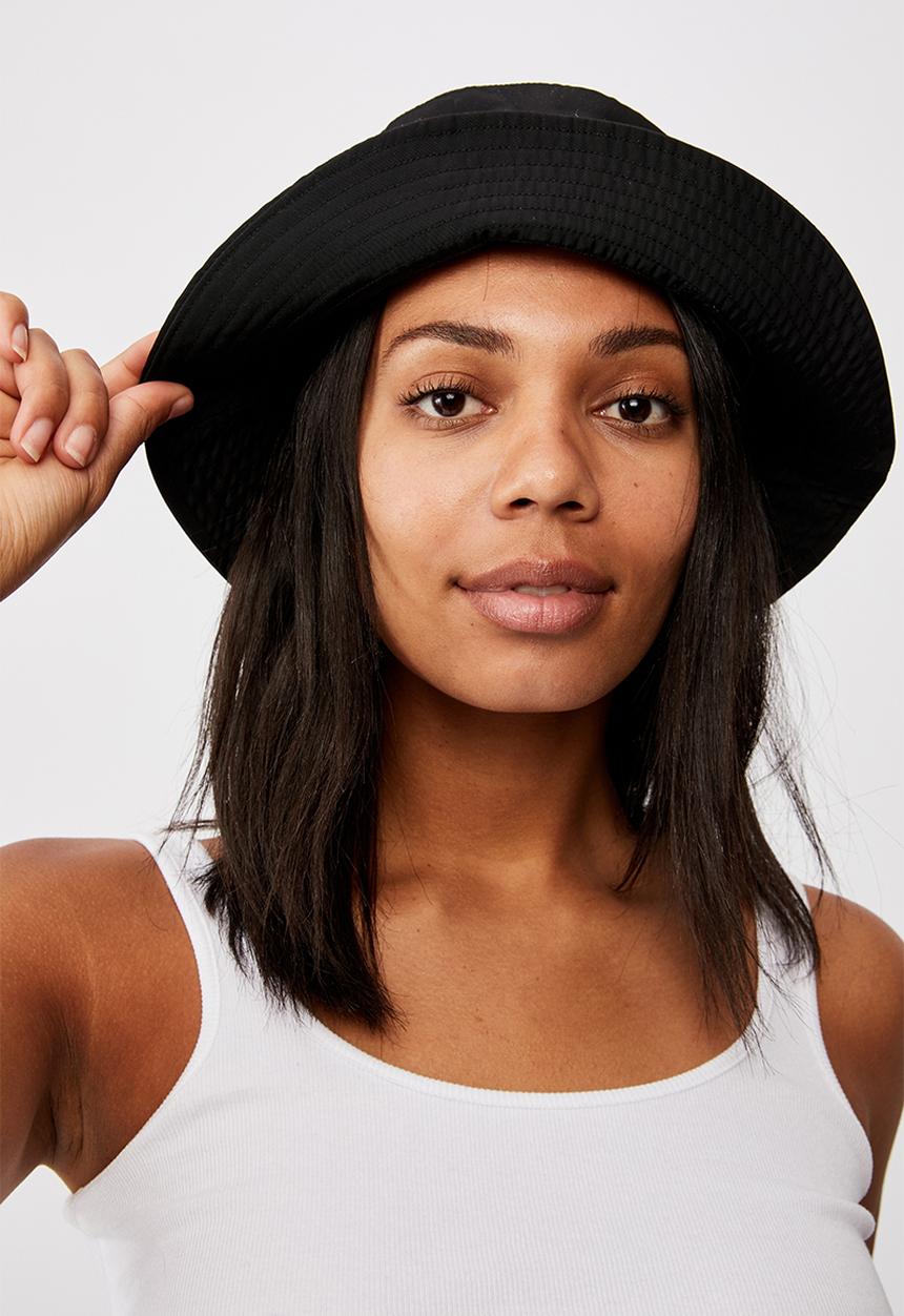 Rubi - Bianca bucket hat - black 