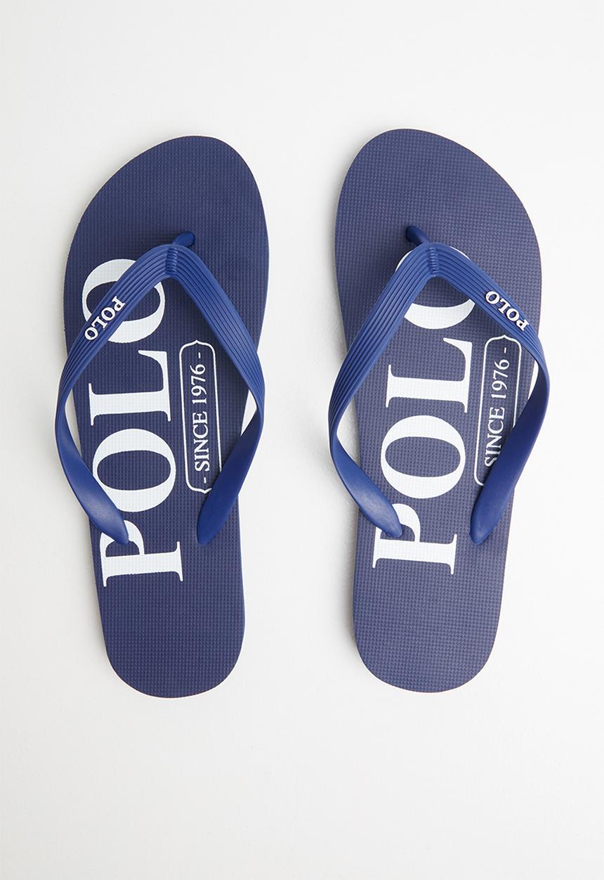 POLO - Mens kylo polo logo flip flop - navy