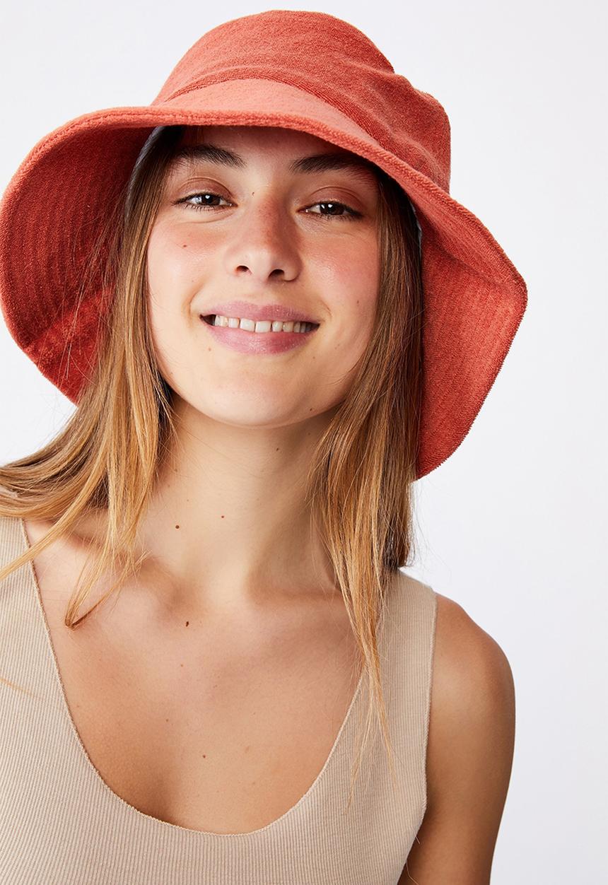 Rubi - Bianca bucket hat - terracotta 