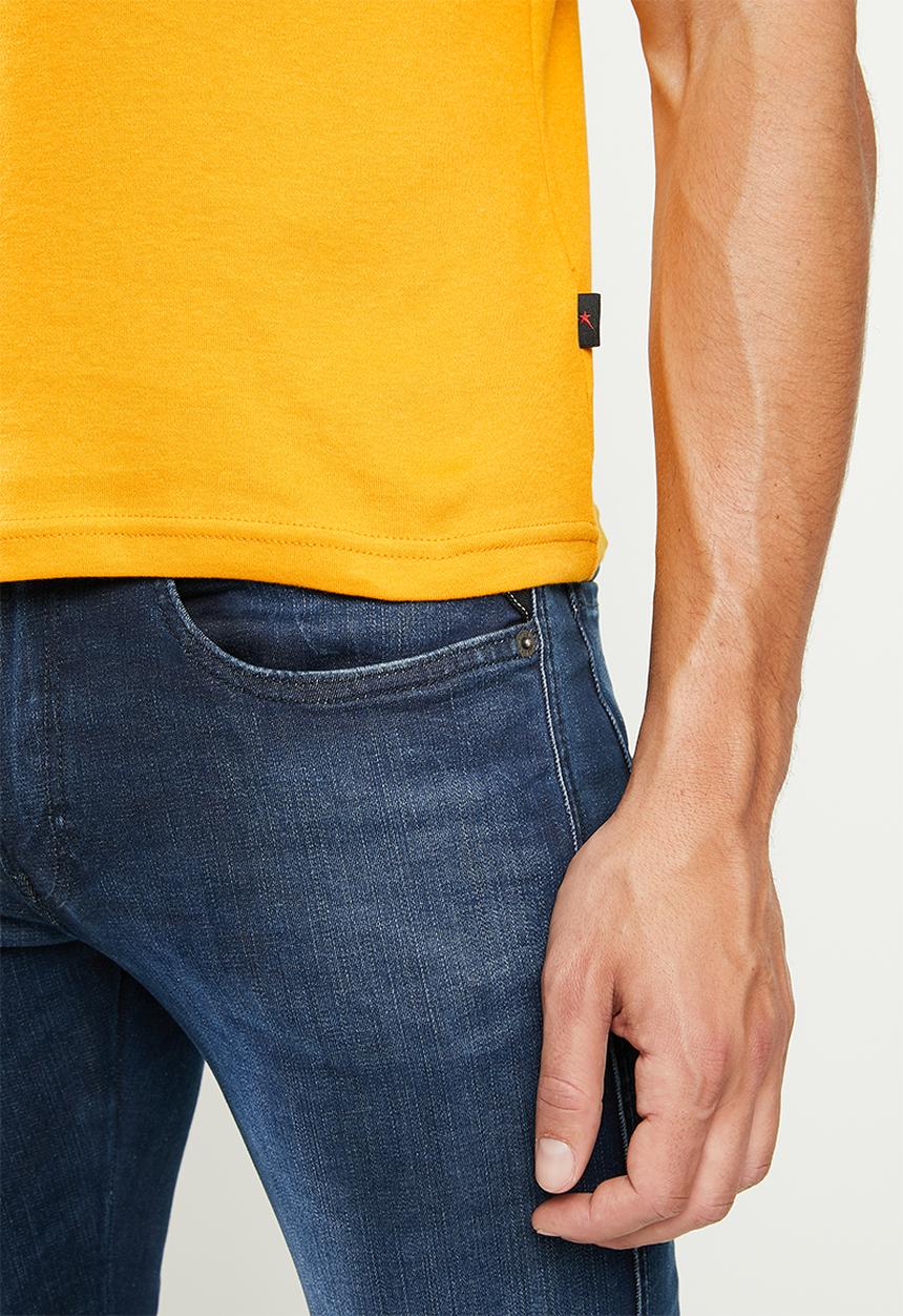 SOVIET - Bolt s20 short sleeve muscle fit T-shirt - mustard