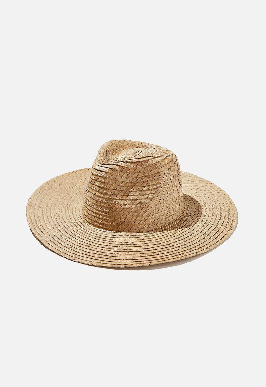 Rubi - Sharni straw panama - neutral 
