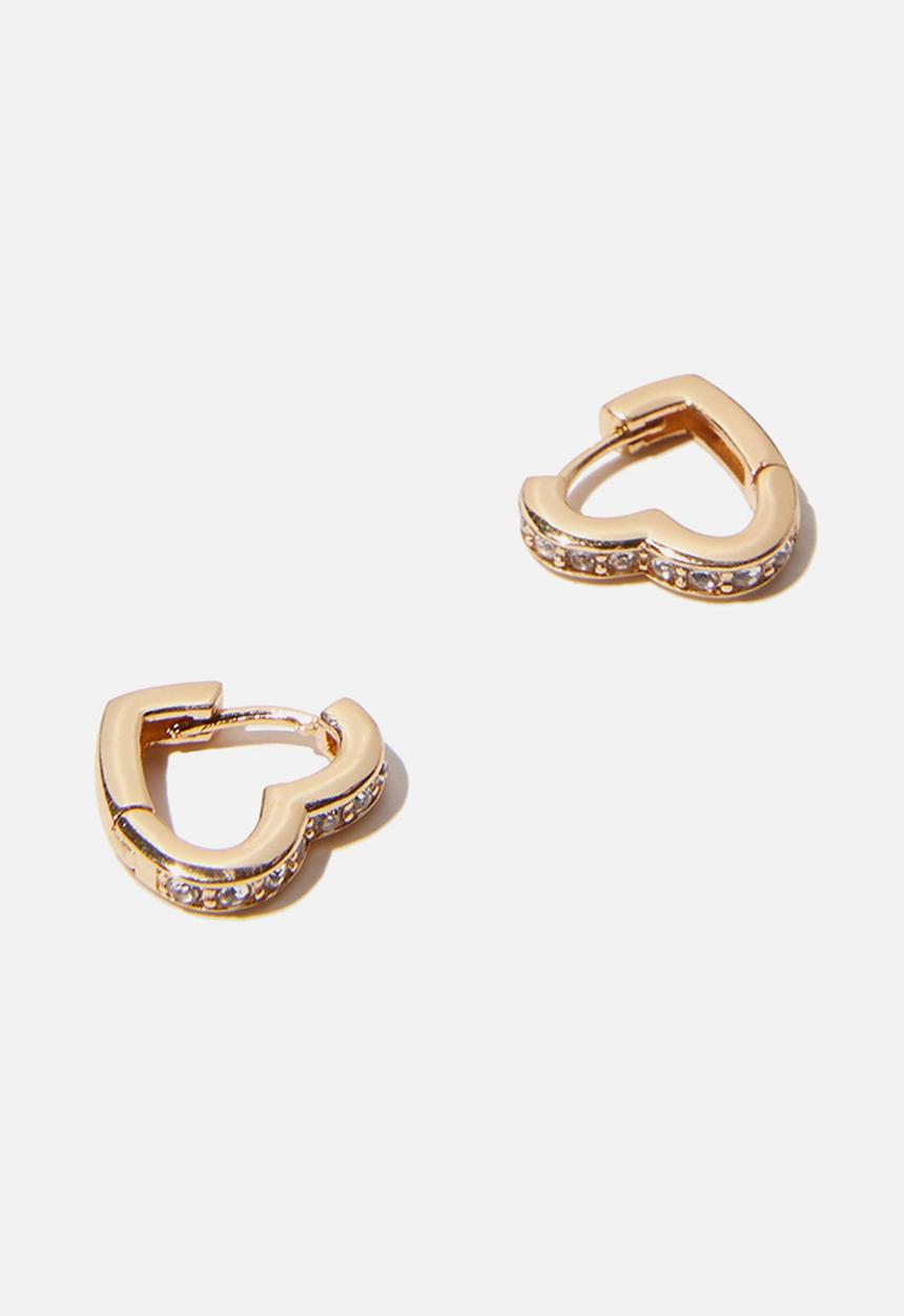 Rubi - Ear party huggie hoops - gold