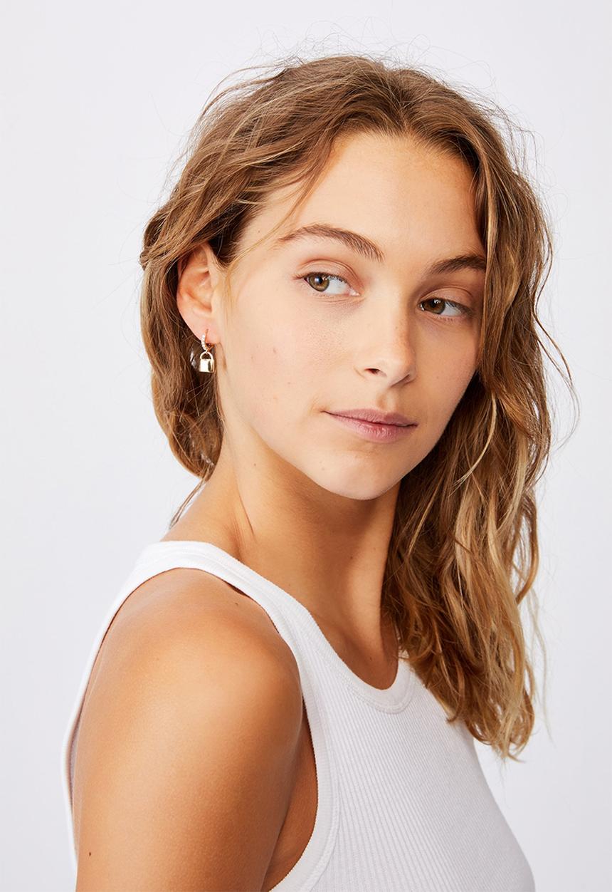 Rubi - Ear party luxe huggie hoops - gold 