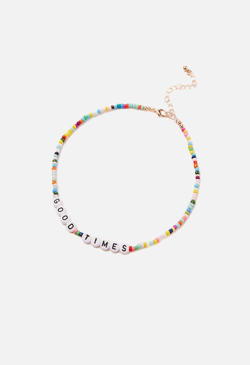 Rubi - Holiday beaded choker - multi