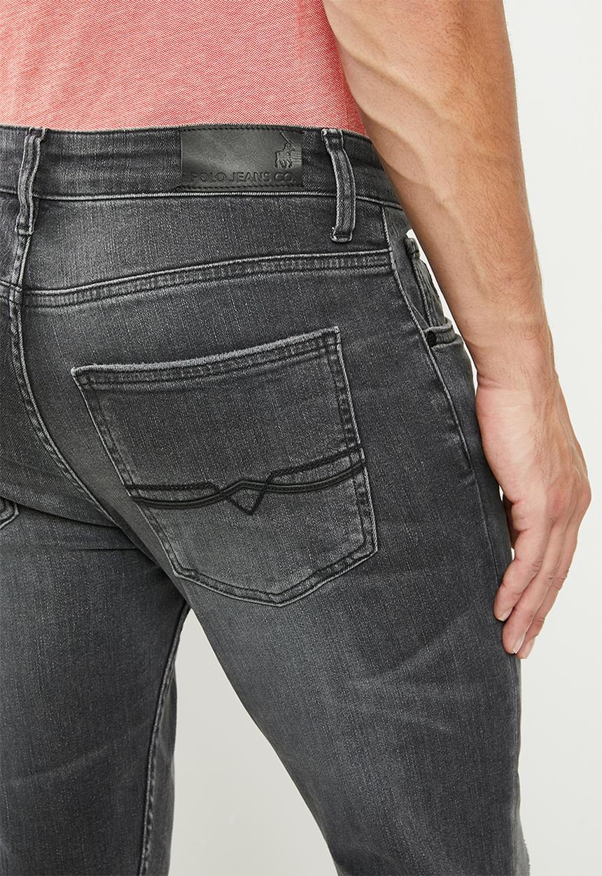 POLO - Pjc rome slim leg denim - mid grey