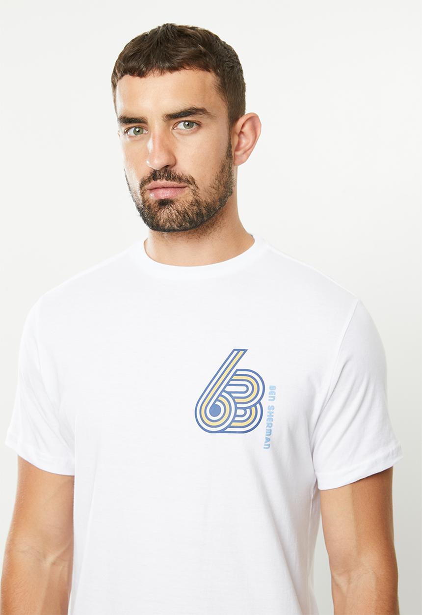 Ben Sherman - Bs chest logo tee - white