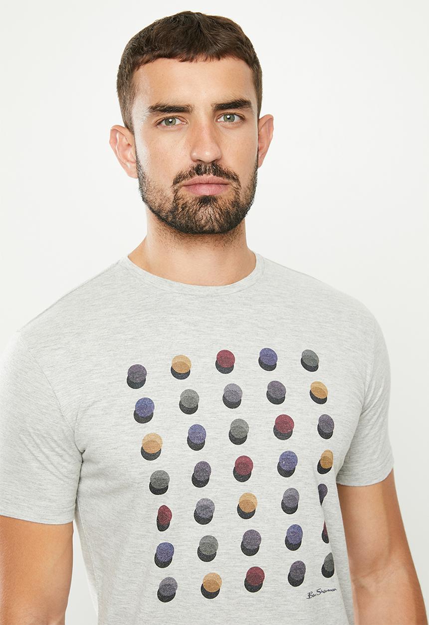 Ben Sherman - Dots tee - grey