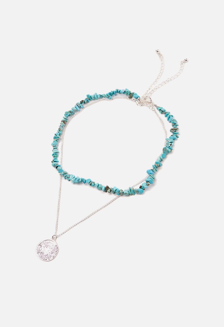 Rubi - Holiday sunset 2 Pack necklace set - turquoise