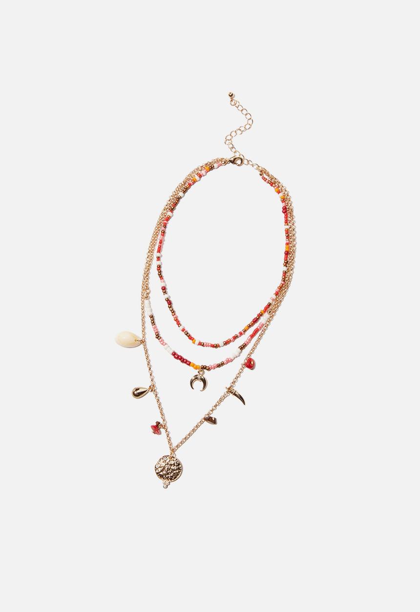 Rubi - Holiday trinkets layered necklace - multi 