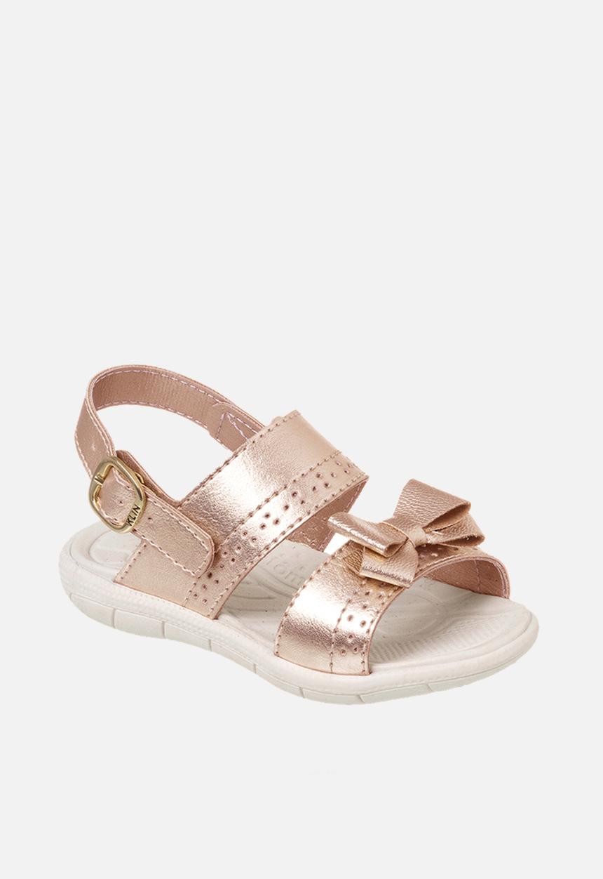 Klin - Casual bow sandal - gold pink