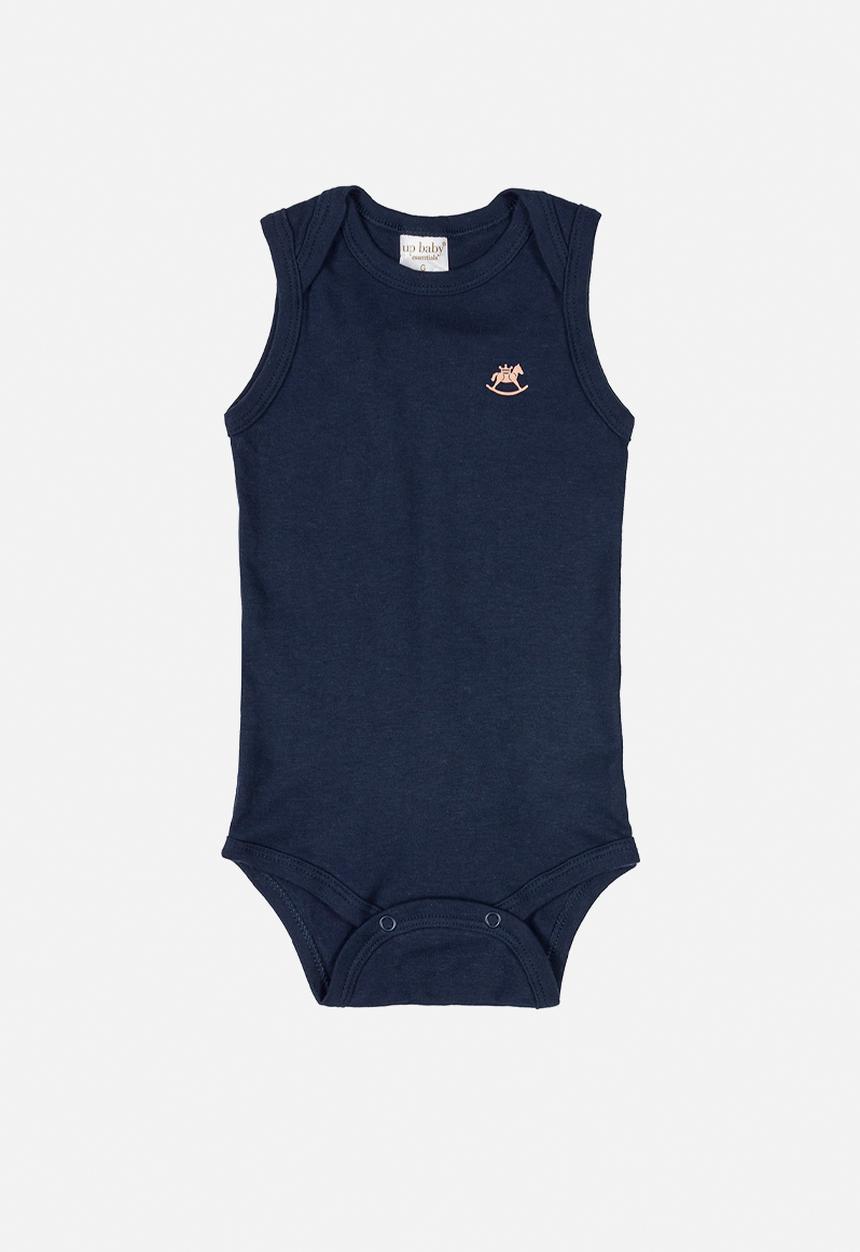 UP Baby - Boys sleeveless bodysuit - navy