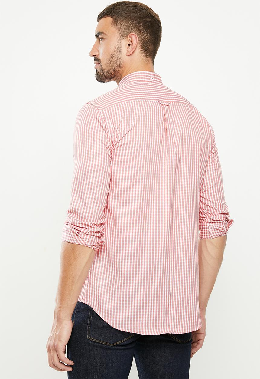 Ben Sherman - Mid check ls shirt - red
