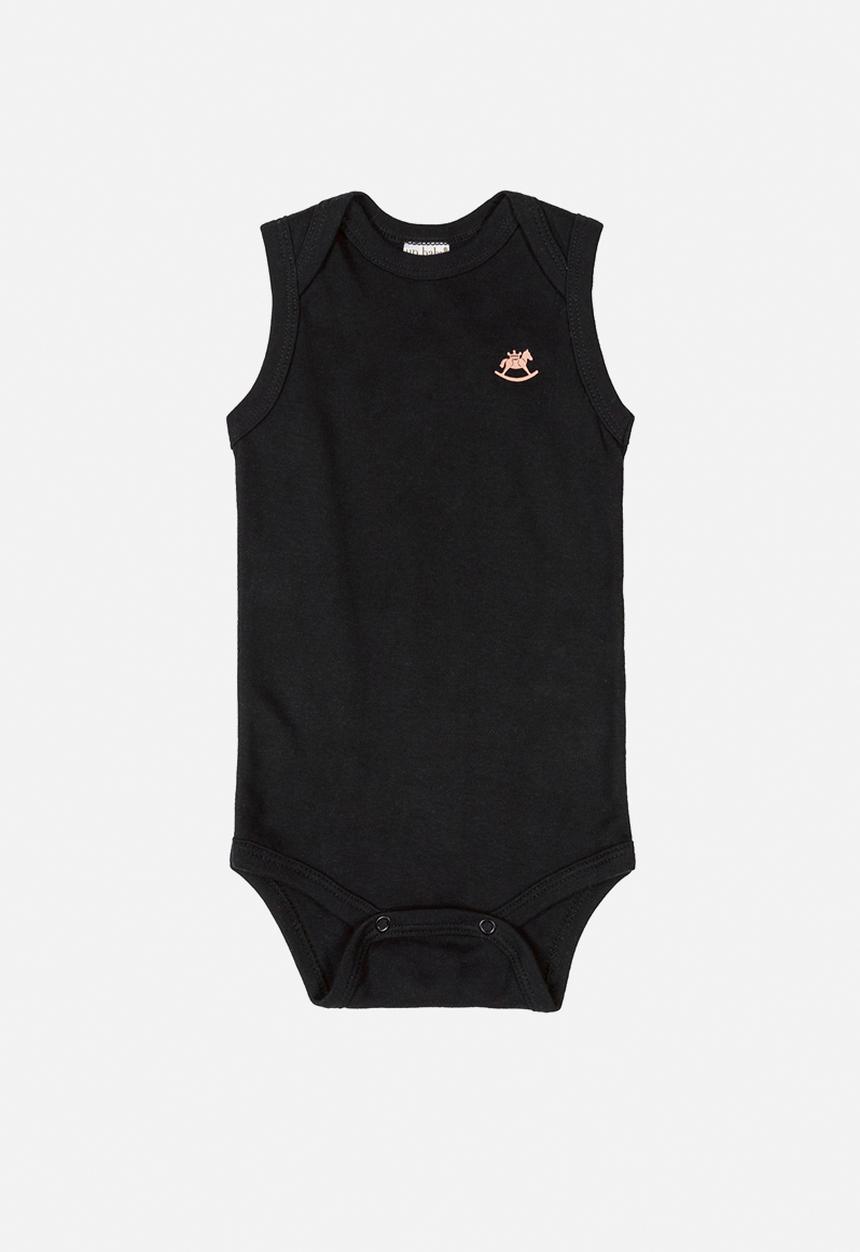 UP Baby - Boys sleeveless bodysuit - black