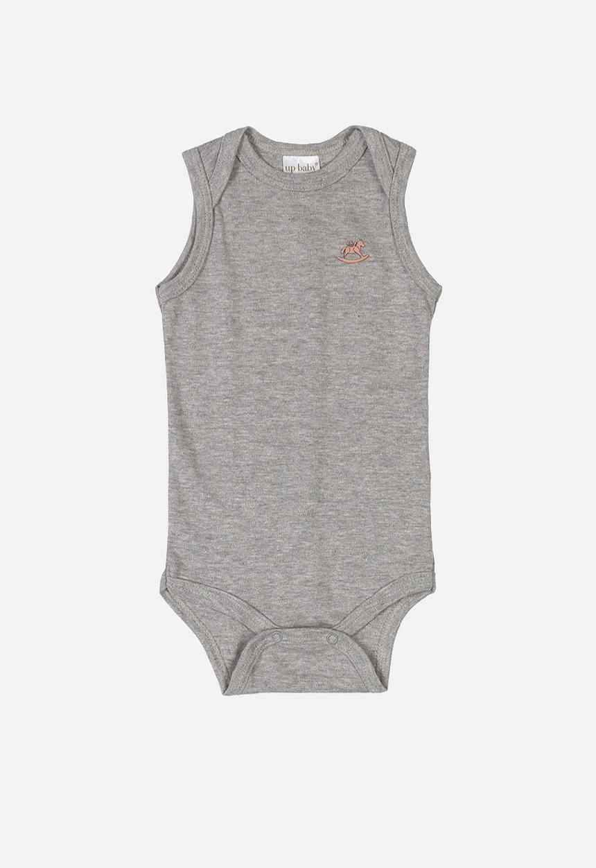 UP Baby - Boys sleeveless bodysuit - grey