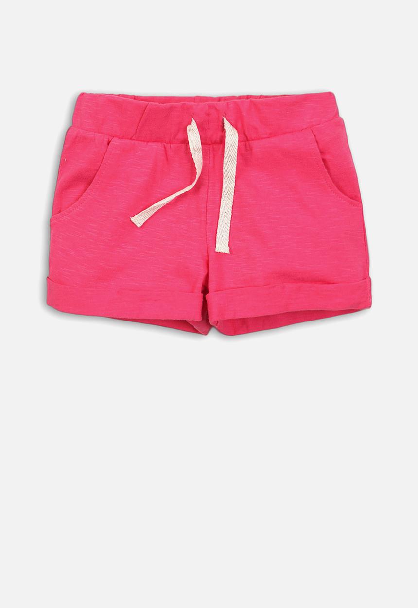 MINOTI - Girls basic jersey short - hot pink