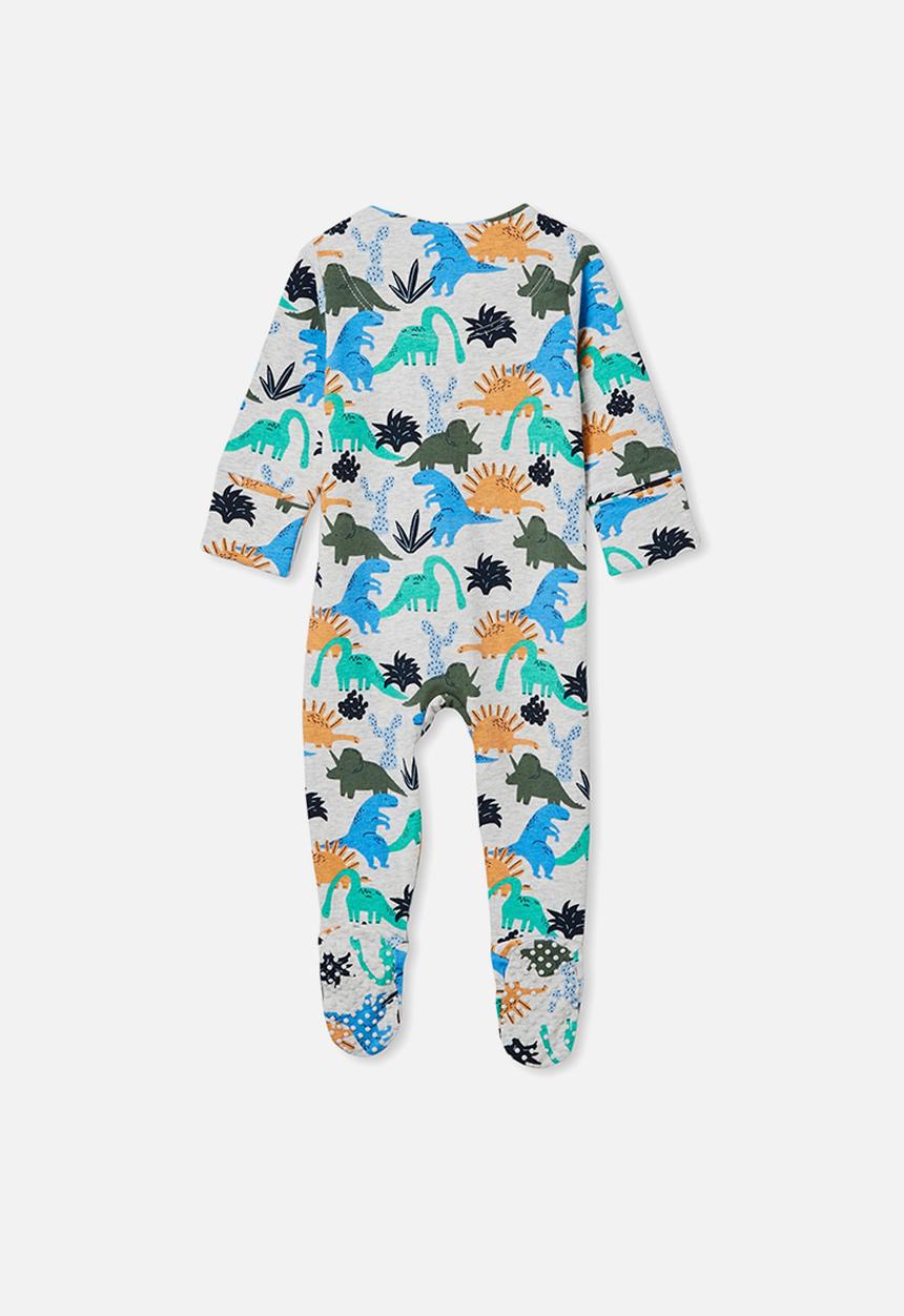 Cotton On - The long sleeve zip romper - cloud marle