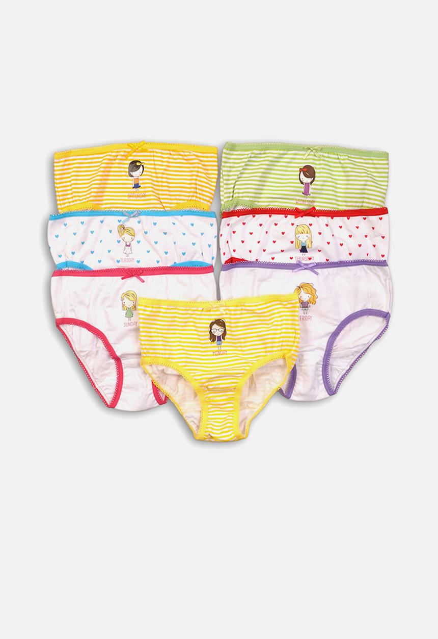MINOTI - Girls  7 pack undies - multi