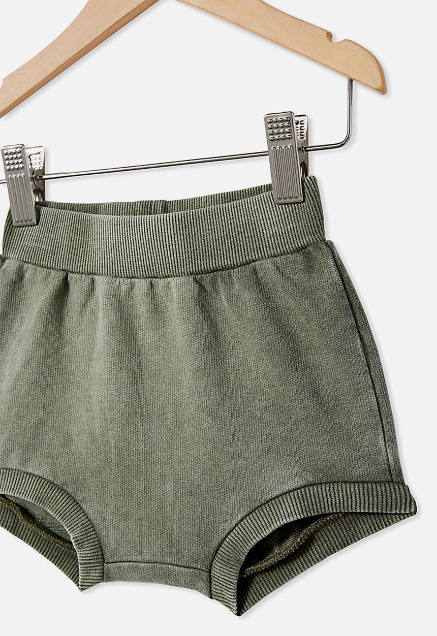 Cotton On - Hugo shorties - beetle green wash