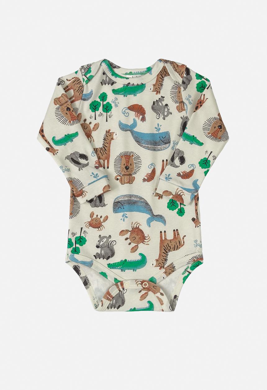 UP Baby - Boys printed long sleeve bodysuit - multi